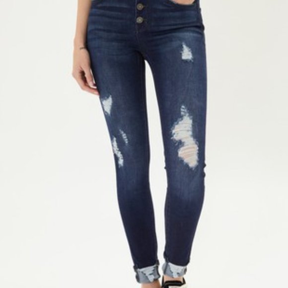 KanCan Denim - NWT  KanCan High Rise Ripped Jeans